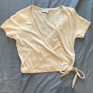 Tie-front pajama top NWOT
